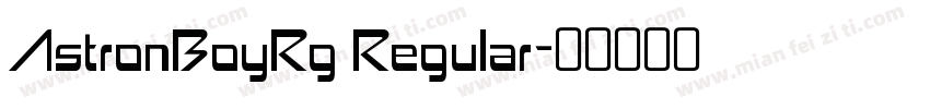 AstronBoyRg Regular字体转换